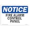 Signmission OSHA Notice, 5" Height, Fire Alarm Control Panel Sign, 7" X 5", Landscape OS-NS-D-57-L-12521 - alternate 1